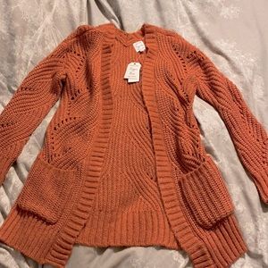Coral cardigan